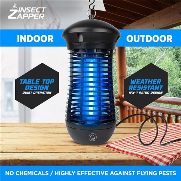 Bug Zapper Indoor Outdoor-4000V High Powered Electric Mosquito Zapper Home Patio - Picture 3 of 6